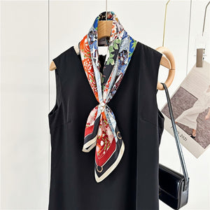 MaraSilk Pure Mulberry Silk Scarf - Square Crepe Satin MS81