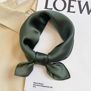 MaraSilk Pure Mulberry Silk Scarf - Square Crepe Satin MS810 20" x 20" MS81016