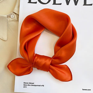 MaraSilk Pure Mulberry Silk Scarf - Square Crepe Satin MS810