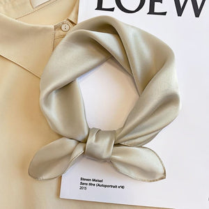 MaraSilk Pure Mulberry Silk Scarf - Square Crepe Satin MS810