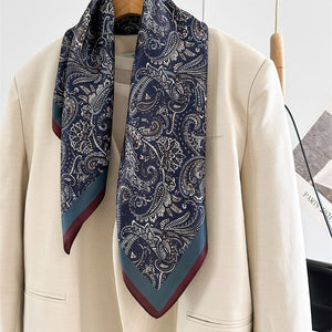 MaraSilk Pure Mulberry Silk Scarf - Square Crepe Satin MS82