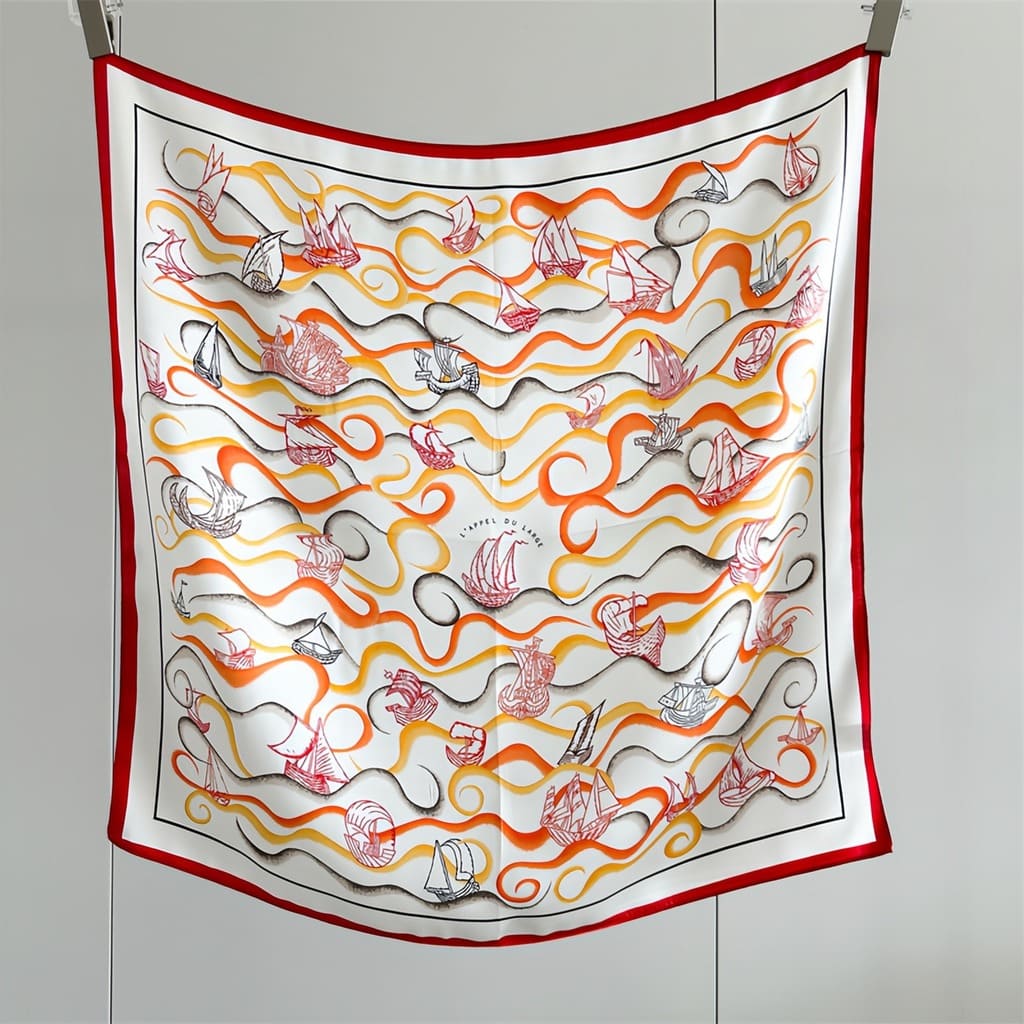 MaraSilk Pure Mulberry Silk Scarf - Square Crepe Satin MS831 25" x 25" MS83101