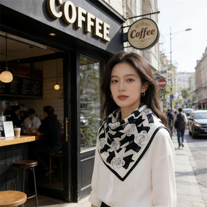 MaraSilk Pure Mulberry Silk Scarf - Square Crepe Satin MS832