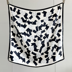 MaraSilk Pure Mulberry Silk Scarf - Square Crepe Satin MS832