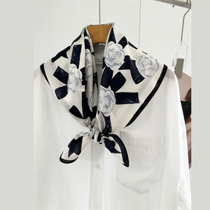 MaraSilk Pure Mulberry Silk Scarf - Square Crepe Satin MS832 25" x 25" MS83201