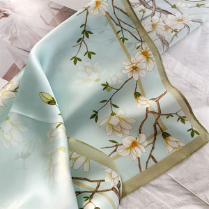 MaraSilk Pure Mulberry Silk Scarf - Square Crepe Satin MS833