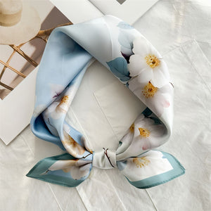 MaraSilk Pure Mulberry Silk Scarf - Square Crepe Satin MS833 20" x 20" MS83305