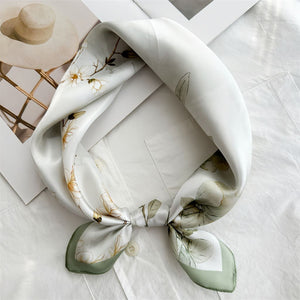 MaraSilk Pure Mulberry Silk Scarf - Square Crepe Satin MS833 20" x 20" MS83306