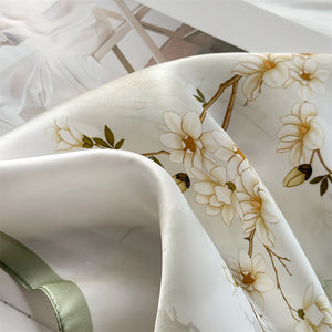 MaraSilk Pure Mulberry Silk Scarf - Square Crepe Satin MS833