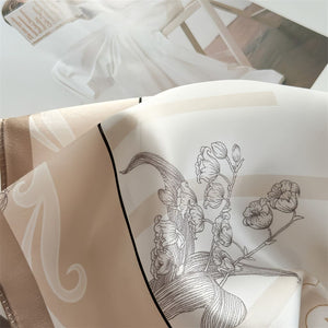 MaraSilk Pure Mulberry Silk Scarf - Square Crepe Satin MS833