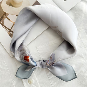 MaraSilk Pure Mulberry Silk Scarf - Square Crepe Satin MS833