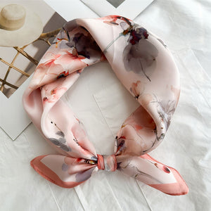 MaraSilk Pure Mulberry Silk Scarf - Square Crepe Satin MS833