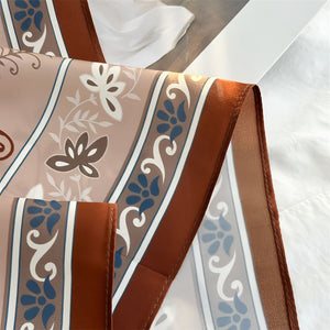 MaraSilk Pure Mulberry Silk Scarf - Square Crepe Satin MS838