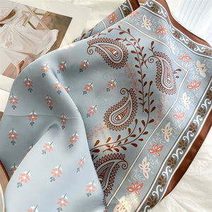 MaraSilk Pure Mulberry Silk Scarf - Square Crepe Satin MS838