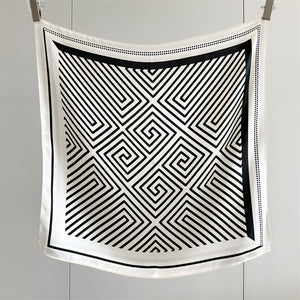 MaraSilk Pure Mulberry Silk Scarf - Square Crepe Satin MS839 25" x 25" MS83902