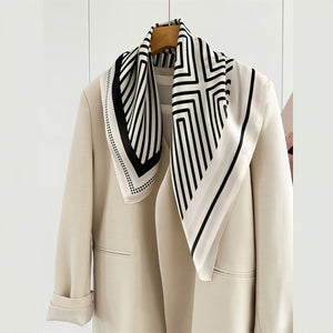 MaraSilk Pure Mulberry Silk Scarf - Square Crepe Satin MS839