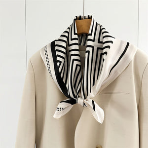 MaraSilk Pure Mulberry Silk Scarf - Square Crepe Satin MS839