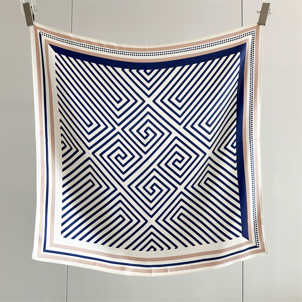 MaraSilk Pure Mulberry Silk Scarf - Square Crepe Satin MS839 25" x 25" MS83901