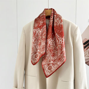 MaraSilk Pure Mulberry Silk Scarf - Square Crepe Satin MS845