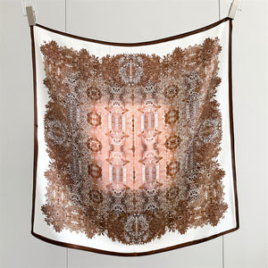 MaraSilk Pure Mulberry Silk Scarf - Square Crepe Satin MS845 25" x 25" MS84503