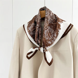 MaraSilk Pure Mulberry Silk Scarf - Square Crepe Satin MS845