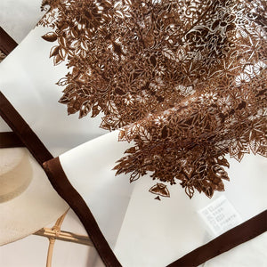 MaraSilk Pure Mulberry Silk Scarf - Square Crepe Satin MS845