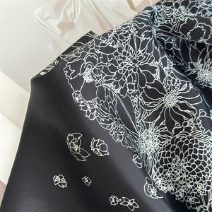 MaraSilk Pure Mulberry Silk Scarf - Square Crepe Satin MS845