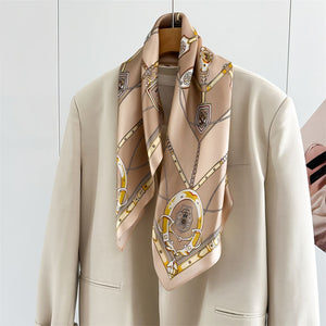 MaraSilk Pure Mulberry Silk Scarf - Square Crepe Satin MS845