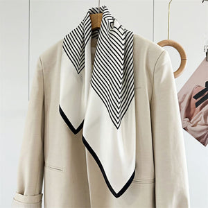 MaraSilk Pure Mulberry Silk Scarf - Square Crepe Satin MS85