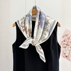 MaraSilk Pure Mulberry Silk Scarf - Square Crepe Satin MS852
