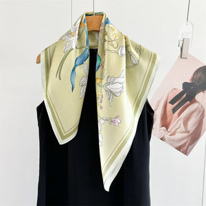 MaraSilk Pure Mulberry Silk Scarf - Square Crepe Satin MS852