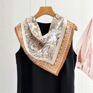 MaraSilk Pure Mulberry Silk Scarf - Square Crepe Satin MS852