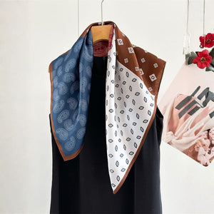 MaraSilk Pure Mulberry Silk Scarf - Square Crepe Satin MS852