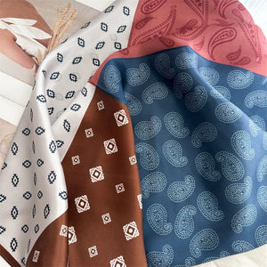 MaraSilk Pure Mulberry Silk Scarf - Square Crepe Satin MS852