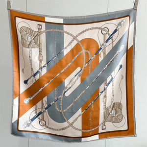 MaraSilk Pure Mulberry Silk Scarf - Square Crepe Satin MS855 34" x 34" MS85501