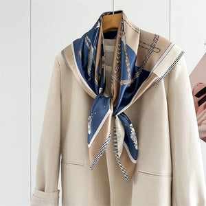 MaraSilk Pure Mulberry Silk Scarf - Square Crepe Satin MS855