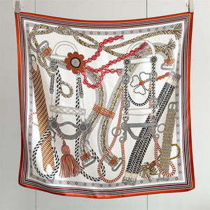 MaraSilk Pure Mulberry Silk Scarf - Square Crepe Satin MS855 34" x 34" MS85503