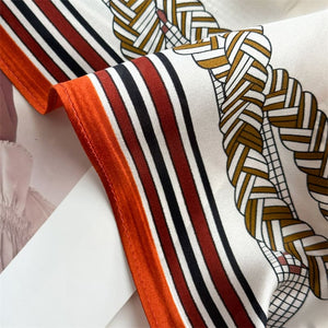 MaraSilk Pure Mulberry Silk Scarf - Square Crepe Satin MS855