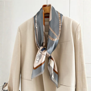 MaraSilk Pure Mulberry Silk Scarf - Square Crepe Satin MS855