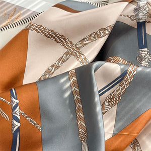 MaraSilk Pure Mulberry Silk Scarf - Square Crepe Satin MS855