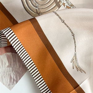 MaraSilk Pure Mulberry Silk Scarf - Square Crepe Satin MS855