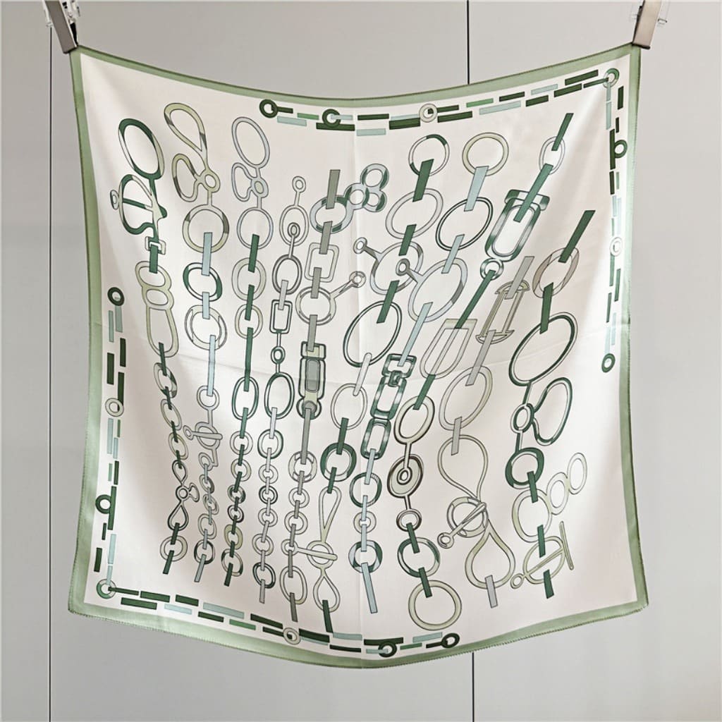 MaraSilk Pure Mulberry Silk Scarf - Square Crepe Satin MS86 25" x 25" MS8601