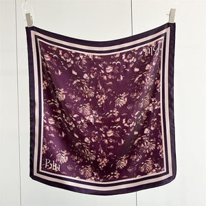 MaraSilk Pure Mulberry Silk Scarf - Square Crepe Satin MS872