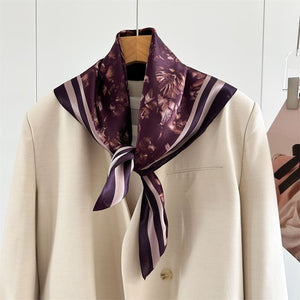 MaraSilk Pure Mulberry Silk Scarf - Square Crepe Satin MS872 25" x 25" MS87201