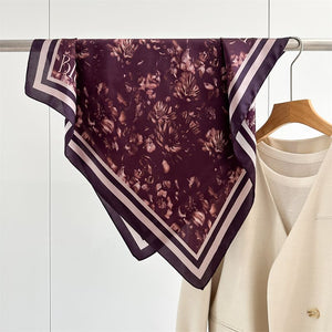 MaraSilk Pure Mulberry Silk Scarf - Square Crepe Satin MS872