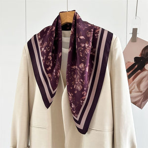 MaraSilk Pure Mulberry Silk Scarf - Square Crepe Satin MS872