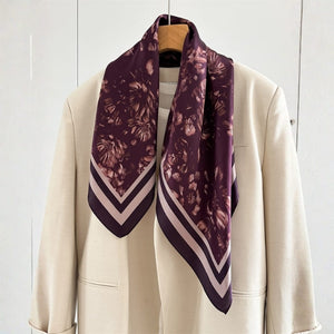 MaraSilk Pure Mulberry Silk Scarf - Square Crepe Satin MS872