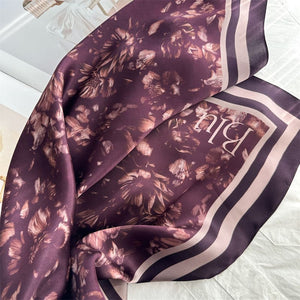 MaraSilk Pure Mulberry Silk Scarf - Square Crepe Satin MS872