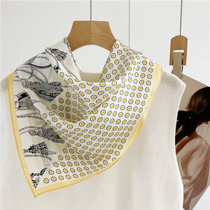 MaraSilk Pure Mulberry Silk Scarf - Square Crepe Satin MS88