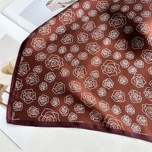 MaraSilk Pure Mulberry Silk Scarf - Square Crepe Satin MS881
